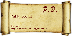 Pukk Dolli névjegykártya